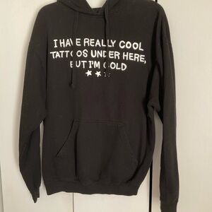 Black Graphic Hoodie